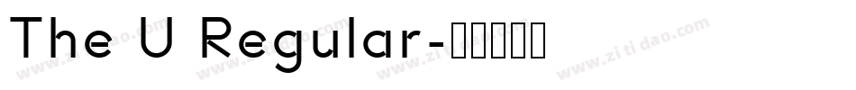 The U Regular字体转换